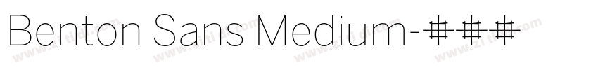 Benton Sans Medium字体转换